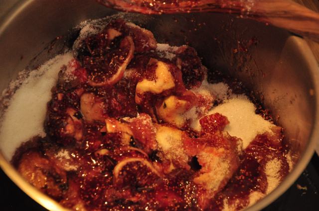 Making Fig Preserve.